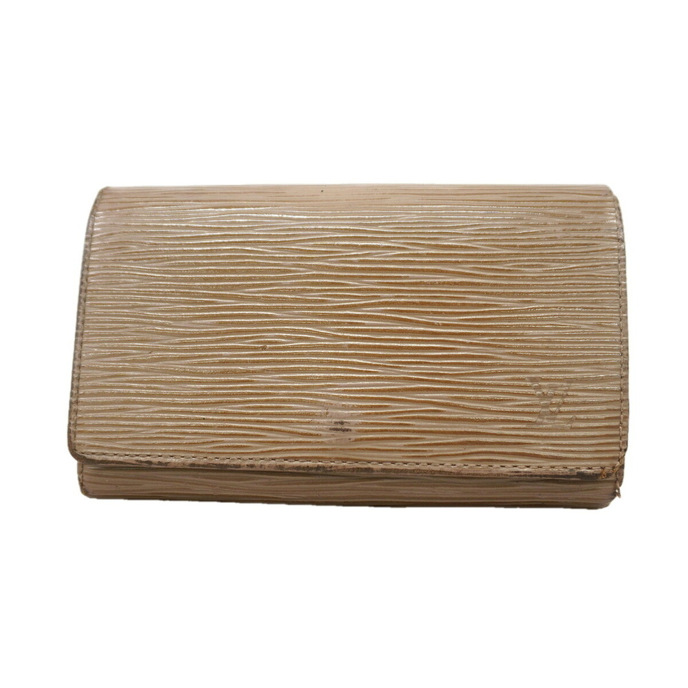 Louis Vuitton Epi Portemonnaie Billet Tresor Wallet M6350C Pepper Ladies